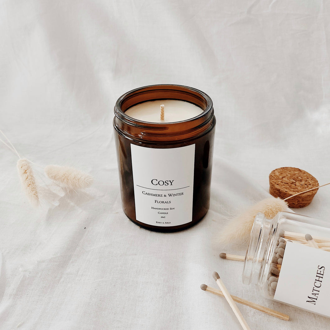 Cosy ~ Cashmere & Winter Florals Candle