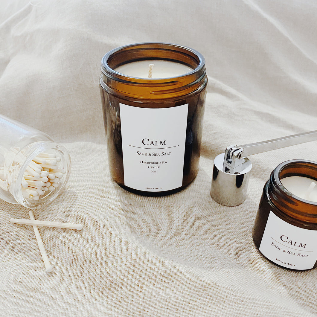 Calm ~ Sage & Sea Salt Candle